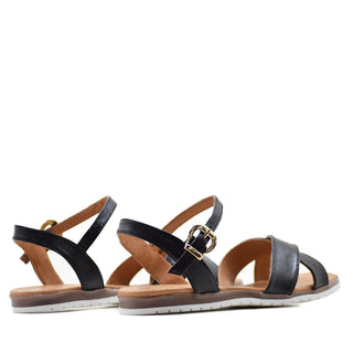 SANDALIA ANDREANA EN PIEL NAPA NEGRO