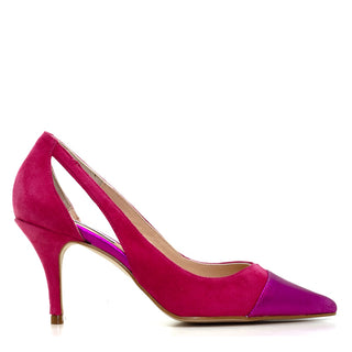 ZAPATO FARA CHAROL/ANTE MAQUILLAJE