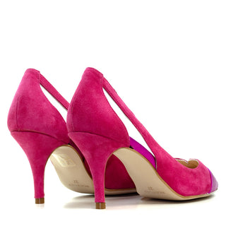 ZAPATO FARA CHAROL/ANTE MAQUILLAJE