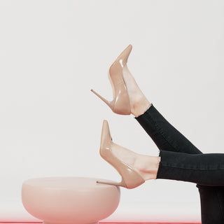 STILETTO IVET EN PIEL CHAROL NUDE