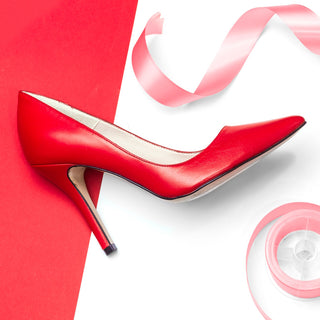 STILETTO IVET EN PIEL CHAROL ROJO