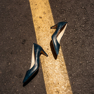 SALON AMANDA EN PIEL COCO MARINO