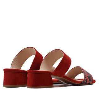 SANDALIA CA-1335 ANTE CORAL (ROJO) PICCARA NARANJA