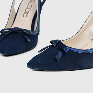 SALON ANNETTE EN PIEL ANTE MARINO/POLVOROSO MARINO