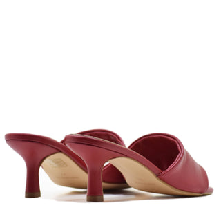 ZUECO ANDREA EN PIEL MESTIZO ROJO